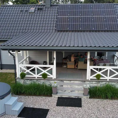 Widok na ogród — agroturystyka na Podlasiu